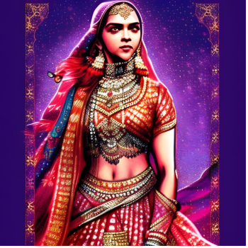 Ghoomar outfit worn by Deepika Padukone in "Padmaavat"