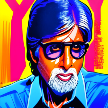 The angry young man look of Amitabh Bachchan in "Deewar"